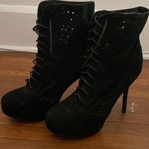 High heeled booties in womens size 10 from Charlotte Russe
